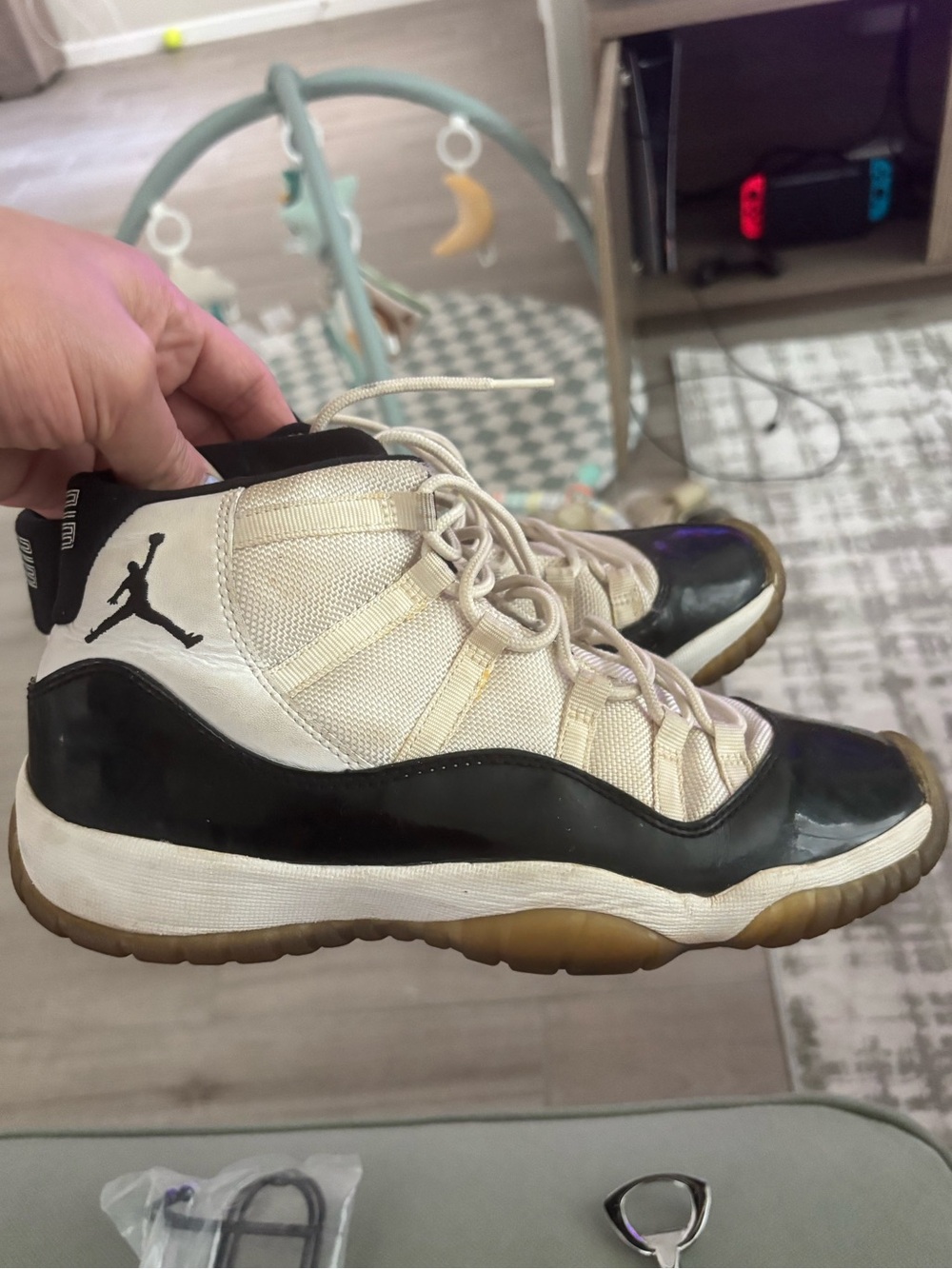 AIR Jordan Kids High-Top Sneakers used “concords” 7Y